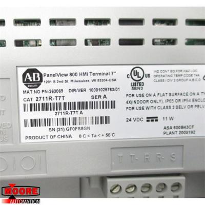 Chine TERMINAL de 2711R-T7T 2711RT7T Allen Bradley ab PANELVIEW 800 7-INCH HMI à vendre