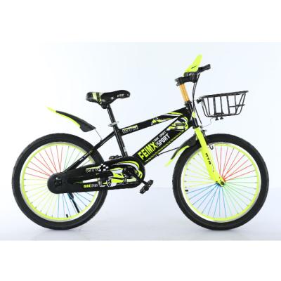 China Colorful Steel Kids Bike Kids Bike Steel Frame Single Speed With Training Wheel 18 19 Inch for sale