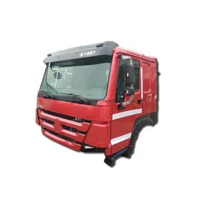 China Van de de Vrachtwagen Rode Cabine van Hw76 Sinotruk HOWO de Stortplaatsvrachtwagen 250.00cm * 198.00cm * 235.00cm Te koop