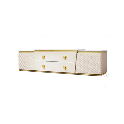 China Customized Classic Living Room Furniture Fixed Rectangle Modern Marble Top Tv Stands for sale