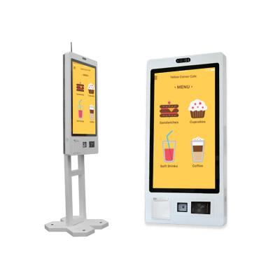 China 10points Capacitive Touch Self-Service Checkout Machine Kiosk for Restaurant Food Ordering and Payment for sale