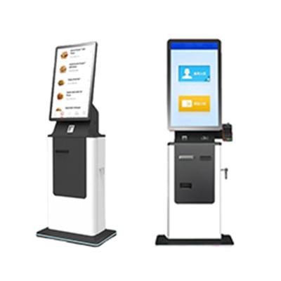Chine Kiosque en libre-service équipé de la technologie RFID pour l'enregistrement, la numérisation des passeports, l'impression des cartes d'embarquement et le paiement en espèces à vendre