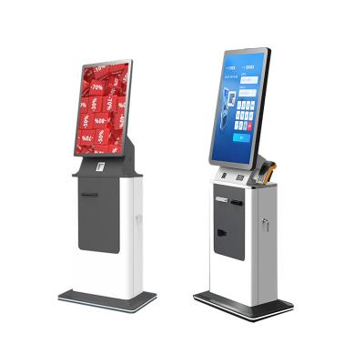 Chine Kiosque d'enregistrement avancé avec écran tactile Autoservice Imprimante A4 Scanner de passeport Résolution de paiement en espèces 1920*1080 à vendre