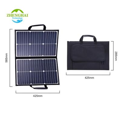 China Solar Power System Foldable Portable Mobile Power Station Smart Carry Bag 42w 18v Sunpower Solar Panel Charge for Camping Smart Camping Backpack for sale