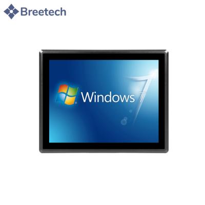 China Dual LAN led display rs232 rs485 ip65 embedded panel industrial fanless pc by waterproof touch screen 12 inch for sale