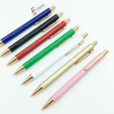 China Promotional Pen Promotional Metal Custom Printing Gold Pen With Lazer Logo for sale