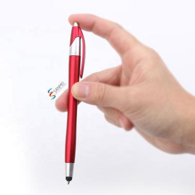 China Promotional Pen Promotional Black Stylus 2in1 Modern Multifunctional Ball Pen Tip for sale