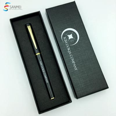 China Promotional Plastic Pen Promotional Pen Advertising Logo Business UV Printed Custom Pen Set With Box for sale