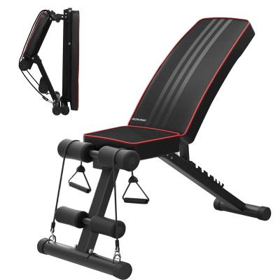 China Indoor Foldable Dumbbell Rack Equipment Home Gym Weightlifting Press Bench Adjustable for sale