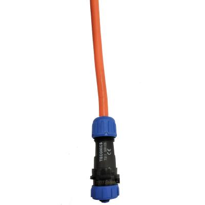 China Easy installation TS11 waterproof connector 2pin 3/4/5/6/7/9 pin IP68 LED power cable connector 3pin male plug and socket female connector for sale