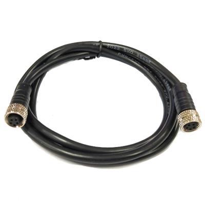 China Gold plating M8 5 pin circular bend 5 pin sensor injection cable nut metal connector metal connector copper professional manufacturing female straight cable from China for sale