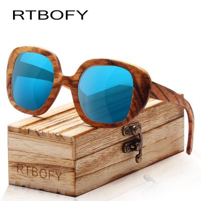 China Fashion RTBOFY Custom Sunglasses Bamboo Polarized Sunglasses For Wholesales for sale