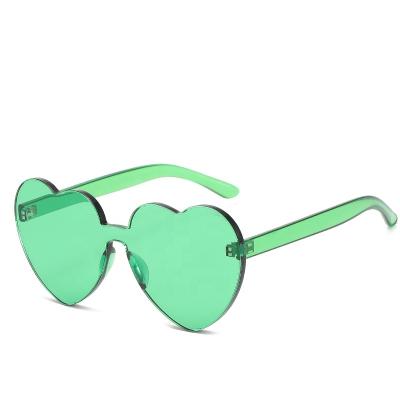 China Fashion sunglasses 2019 new arrival fashionable colorful children's fashion sunglasses rimless custom heart-shaped sunglasses for sale