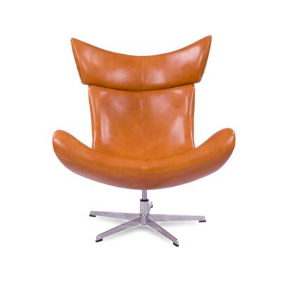 China Wholesale Price Modern Comfortable Leisure Leather Swivel Chair Ergonomic Leather Chair for sale