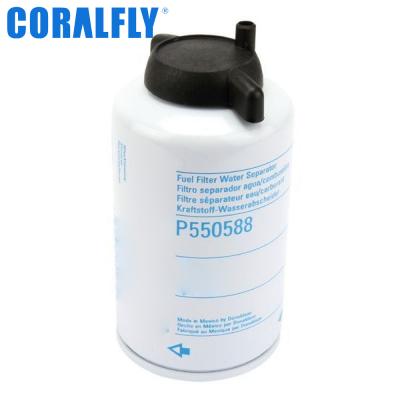 China CORALFLY P550588 Filtro de separação de combustível e água para motores de escavadeiras, camiões e camiões à venda