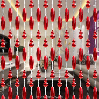 China Wholesale Colourful Interior Home Decor Crystal String Glass Chain Crystal Beaded Door Curtain for sale