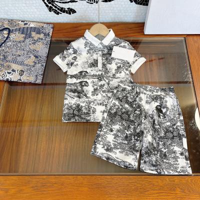 China Safari Style High End Children's Short Sleeve Boy's Costume! Classic TB logo design for sale