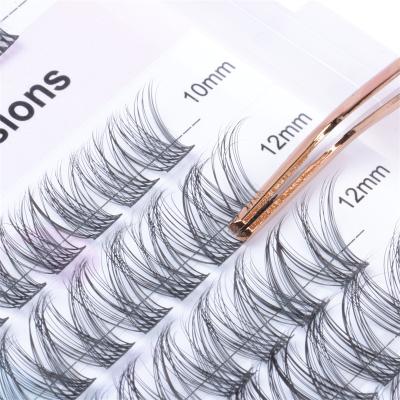 China Precut Segment Lash Cluster Eyelash Professional Diy Lash Extension Cluster Lashes Natural Newcomers for sale