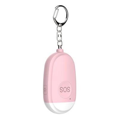 China Safety Protection Devices Waterproof / Waterproof Emergency Personal Alarm Key Chain With Led Light For Women Girl Kid Elderly for sale
