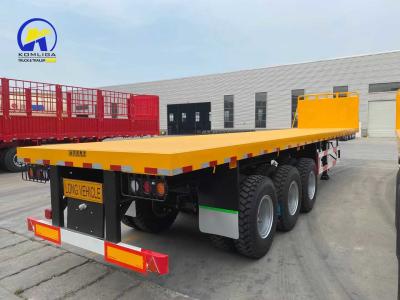 Chine 3 essieux 25 tonnes Sinotruk semi-remorque à plat avec serrure de conteneur à vendre