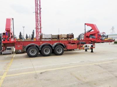 Chine 3 essieux 37 tonnes élévateur latéral/chargeur conteneur élévateur semi-remorque sur demande à vendre