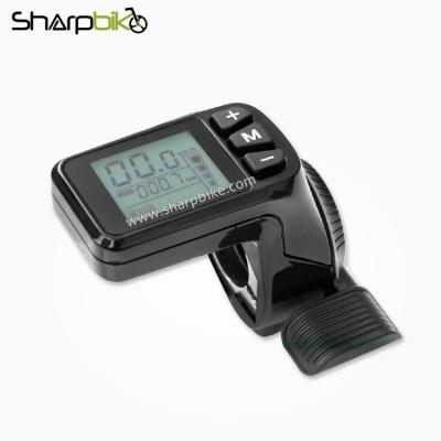 China Electric Bicycle Thumb Throttle With Speed Meter DT03 for sale