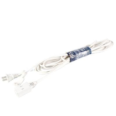 China PVC+Copper Universal 2 Prong US AC Cord Tie Supply Cable Wire Extension for sale