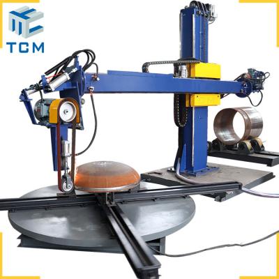 China Tank Head 2 Ton Tank Polishing Machine Tank Shell Metal Polish Machine for sale