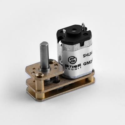 China 2.4V 5V 12V Totally Enclosed High Speed DC Motor with Gearbox for Robot Smart Electric Lock Mini Car DC Motor 12000 RPM for sale