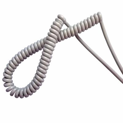 China Euro 0.75mm2/1.0mm2 HACN HUANCHAIN TPU H05BQ-F Home Appliance/Industry CE Stretch Spiral Cord Cord for sale