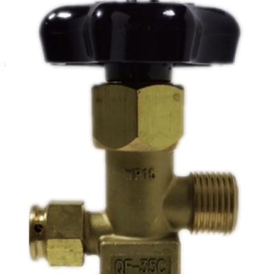 Chine QF-35C Carbon Dioxide Cylinder Valve CGA Cylinder Valve Oxygen Nitrogen Gas Cylinder Valves Made in Brass à vendre