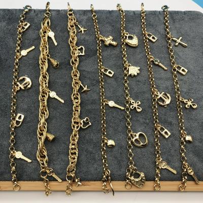 China Wholesale Price CLASSIC Gold Plated Cheap Charm Designers Health Bracelets Handmade Ring Pulsera Bracelet for sale