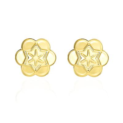 China Hot Selling High Quality TRENDY INS Fashion 24k Gold Plated Sunflower Shape Wedding Earrings for sale