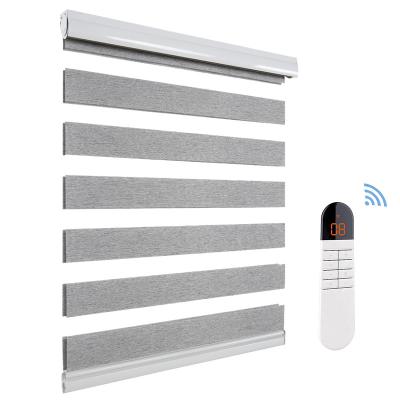 China Alexa Smart Automated Zebra Blinds One Way Contemporary Design à venda