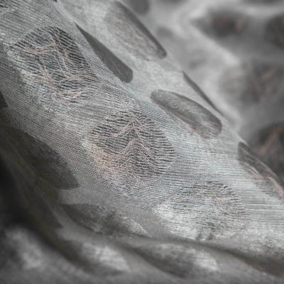China Jacquard Luxury Transparent Bed Room Sheer Curtains European Style à venda