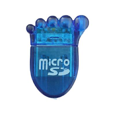 China Mini Diamond USB 2.0 Random Color High Speed Portable Hi-speed TF Card Reader for sale