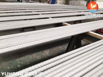 China Edelstahlgewölbtes Rohr ASTM A213 TP304, Verbesserte Wärmeübertragung im Wärmetauscher zu verkaufen