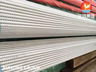 China Verstärkte Wärmeübertragungsrohrflossen ASTM A213 TP316L Wellentwurf für Wärmetauscher zu verkaufen