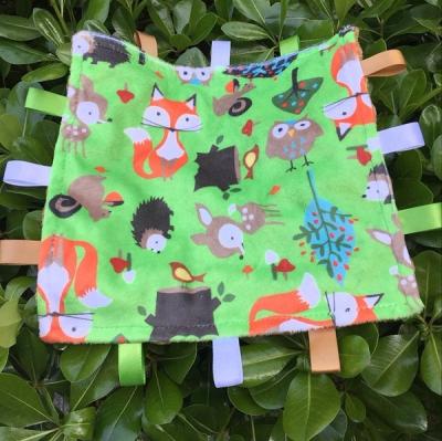 China Eco Friendly Infant Security Blanket 100% Cotton Swaddle Blankets 12