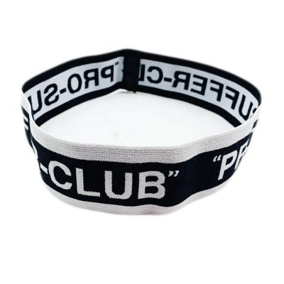 China Fashion Viable Colorful Eco-Friendly Soft Nylon Jacquard Head Band Webbing Elastic Band for sale