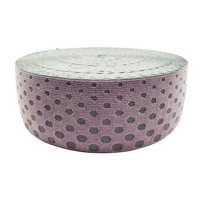 China Custom 50mm polyester cotton elastic webbing woven elastic webbing jacquard webbing strap tape for sale