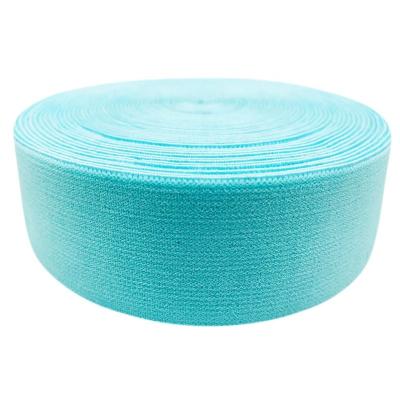 China Custom Jacquard Solid Color Webbing Soft Nylon Woven Elastic Band Eco-Friendly Viable Wholesale For Clothes Underwear for sale