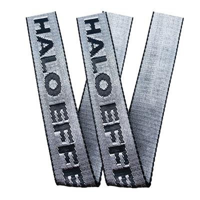 China Durable Wholesale Custom 38MM Jacquard Strong Nylon Webbing Tape Woven Braided Polyester Webbing Band For Bags for sale