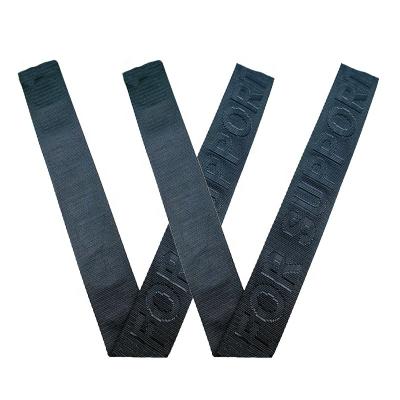 China 25MM Sustainable Manufacturing Embossed Custom Nylon Flat Polyester Jacquard Elastic Woven Webbing Bags Strap for sale