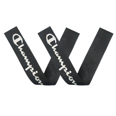 China 35mm Logo Woven Jacquard Nylon Tape Webbing Factory Strong Viable Delivery Webbing Custom Strap for sale