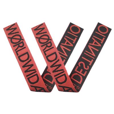 China Custom Nylon Webbing 38CM High Quality Viable Logo Webbing Polyester Jacquard Webbing Woven Webbing for sale