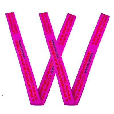 China 38MM Custom Logo Cotton Webbing Woven Jacquard Band Polyester Webbing Viable Strap For Garment Bag for sale