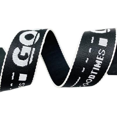 China Wholesale Custom Roll Band Jacquard Debossed Nylon Woven Webbing 5CM Viable For Handbags Strap for sale