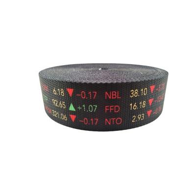 China Viable Wholesale 1.5 Inch Heat Transfer Polyester Custom Sublimated Printed Webbing Nylon Strip For Bags for sale