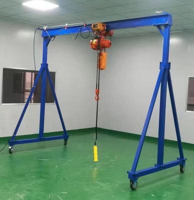 China Gantry Crane Factory Direct Sale 01 5-ton-mobile-gantry-crane rubber wheel gantry crane 1ton gantry crane for sale
